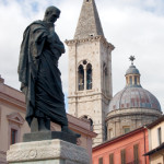 Sulmona: Campanile e cupola dell'Annunziata